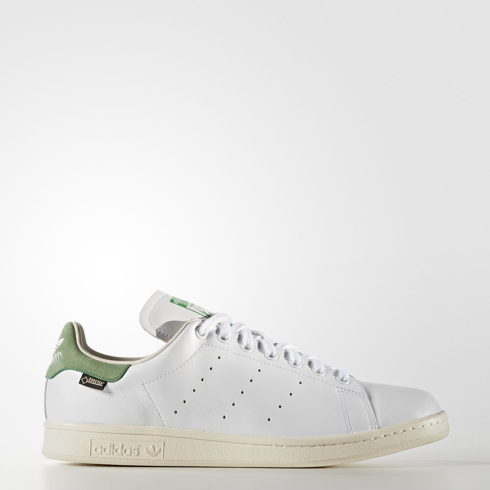 Adidas Stan Smith Gore-tex - Originals ανδρικα - Ασπρα/Ασπρα/Πρασινο,Μέγεθος: EU 36 – 54 2/3 (640WSA